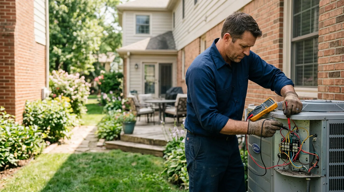 HVAC technician working near Plantersville, AL